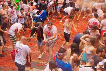 Tomatengevecht met 40 ton tomaten in Colombia
