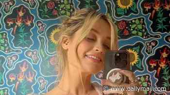 Laura Whitmore, 41, proudly poses in her 'postpartum knickers' and nursing bra after giving birth to her second child as she declares 'women are superheroes'