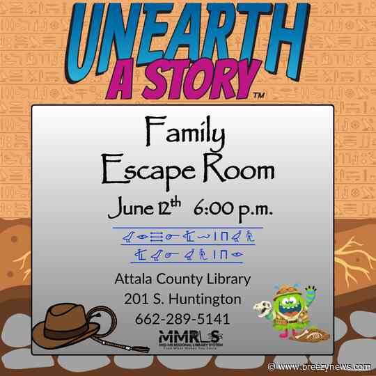 Family Escape Room Event Coming to Attala County Library June 12