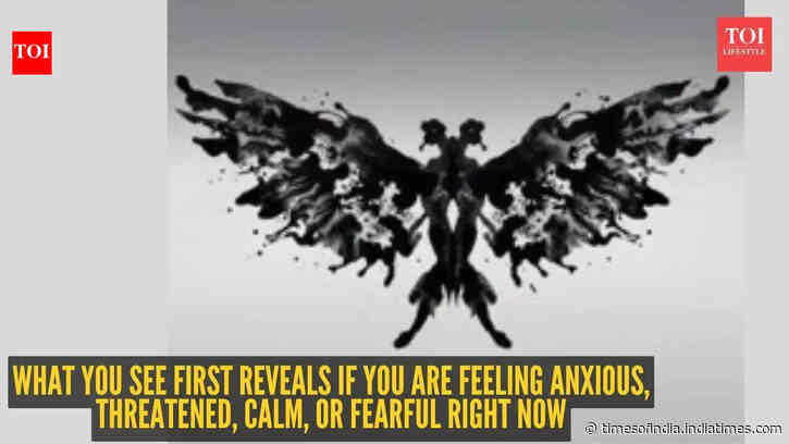 Optical illusion personality test: Butterfly or moth, monster, bird, dragon, or abstract? What you see first reveals if you are feeling anxious, threatened, calm, or fearful right now