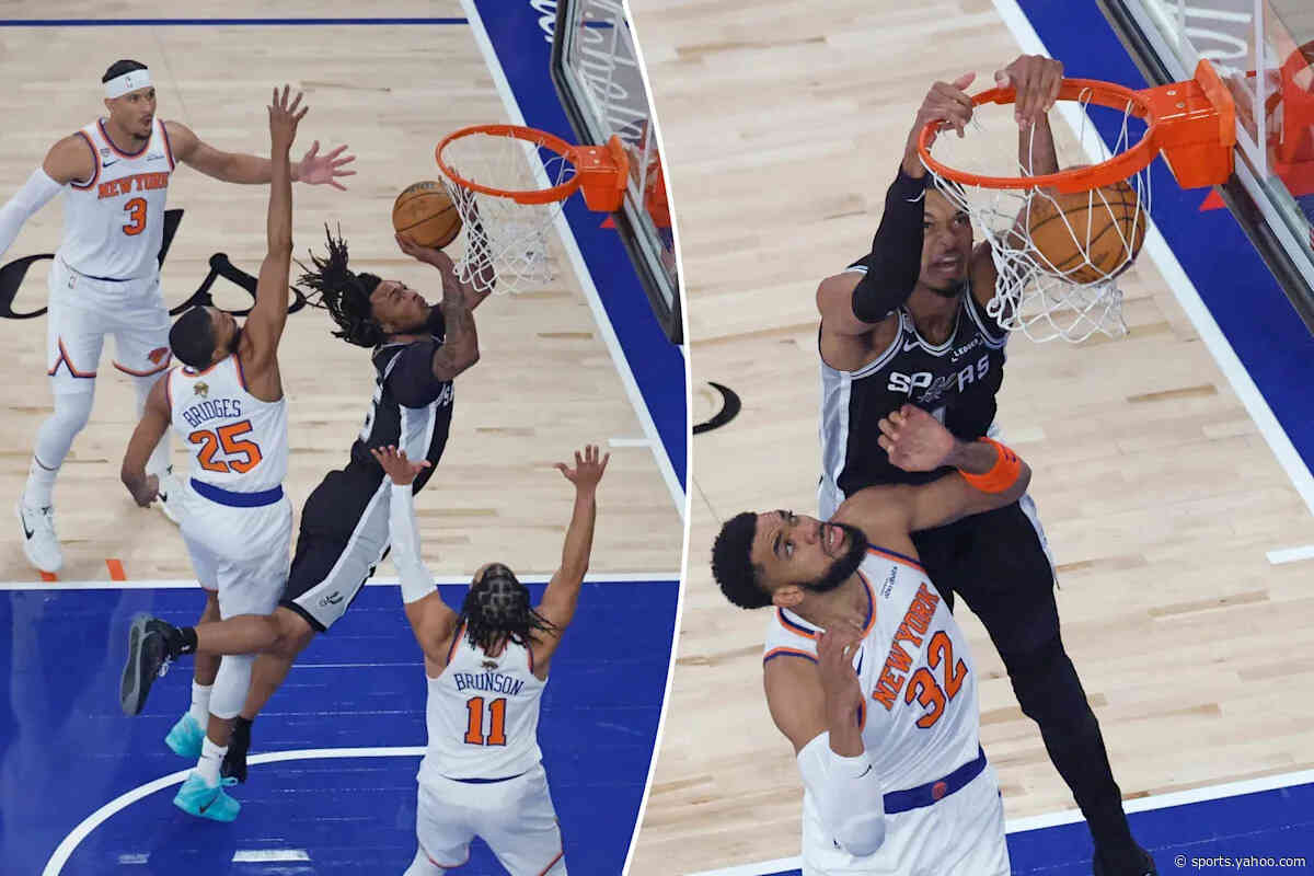 Victor Wembanyama, Spurs punish Knicks in paint as key Finals advantages dry up