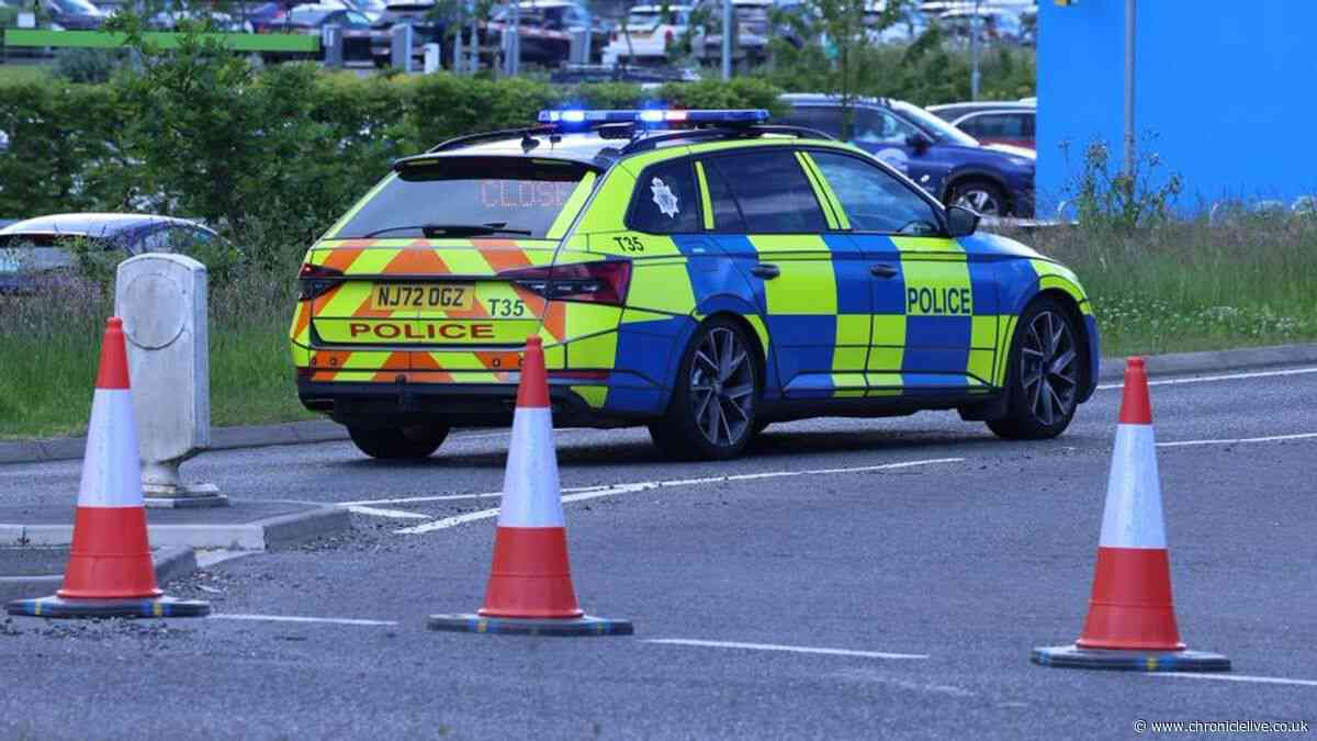 Northumberland crash LIVE: Police officer fighting for life after Mercedes Spine Road collision