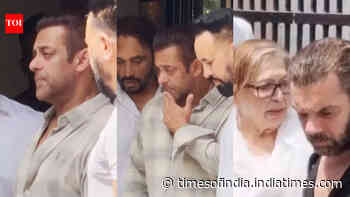 Salman Khan controls his tears as he attends close friend's funeral with family