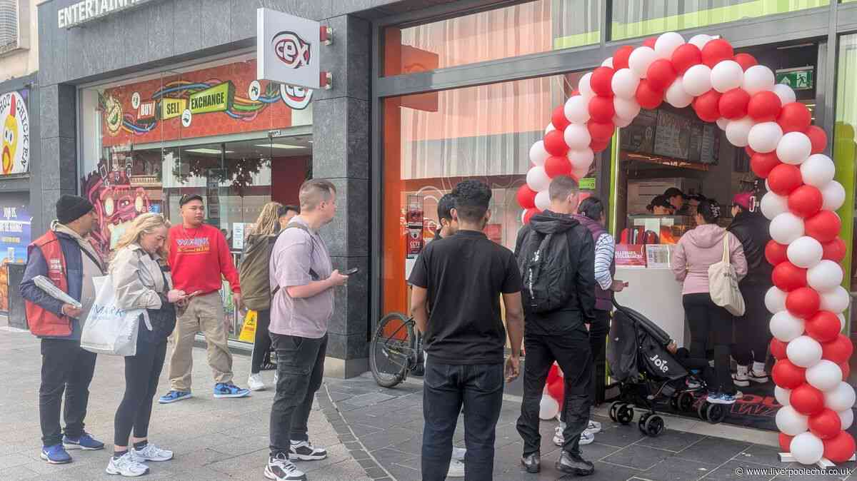 Queues spotted on Lord Street as brand makes its return