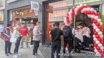 Queues spotted on Lord Street as brand makes its return