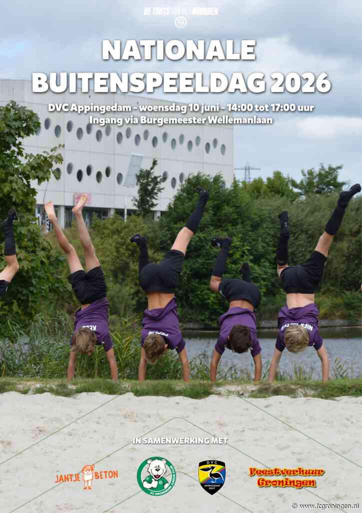 Junior Club viert nationale buitenspeeldag bij DVC Appingedam