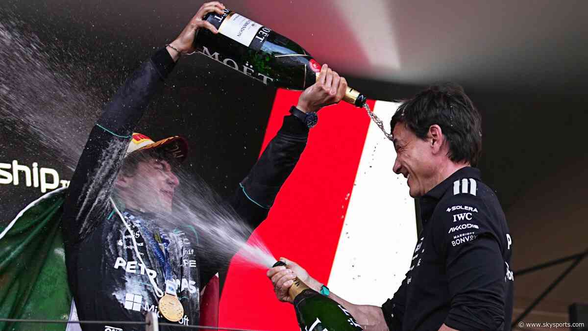 Wolff reveals unease at joining Antonelli on podium amid Russell woe