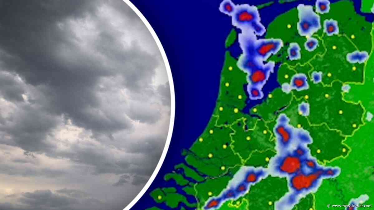 Code geel voor zwaar onweer: hier vallen de buien