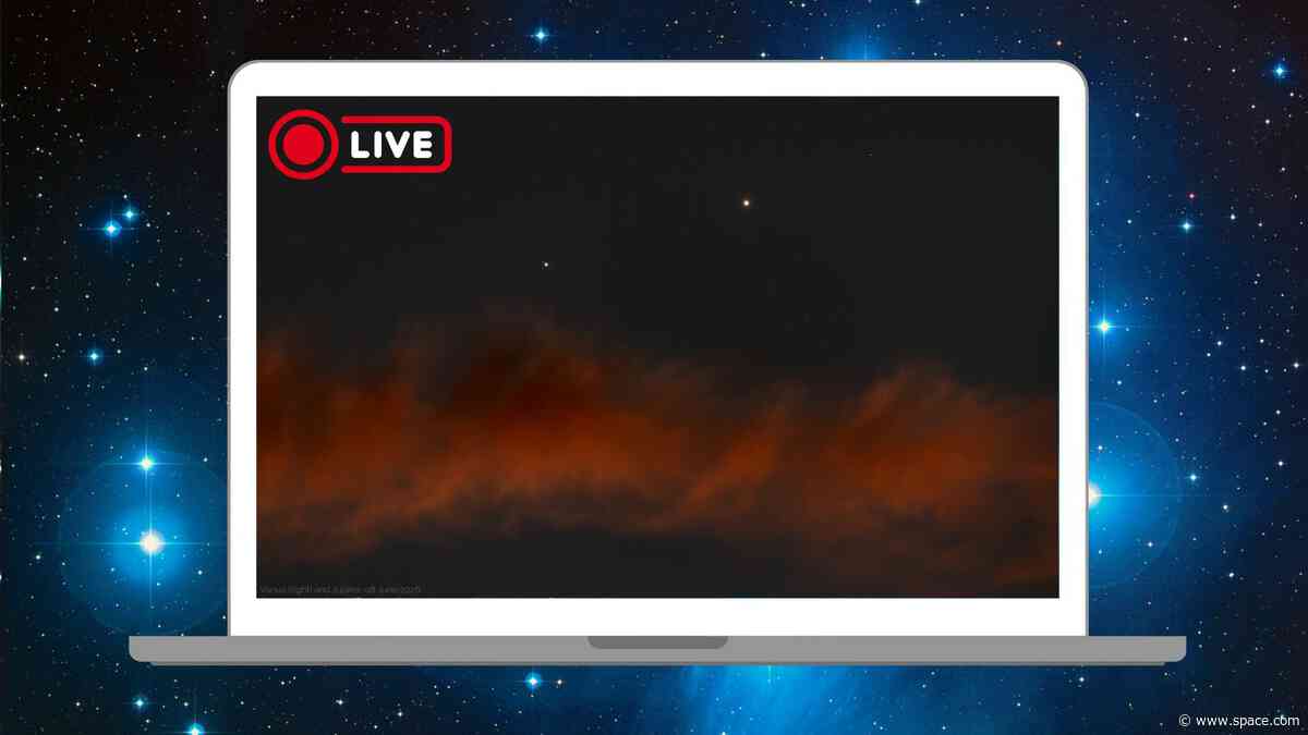 Watch the Jupiter-Venus conjunction unfold live online today