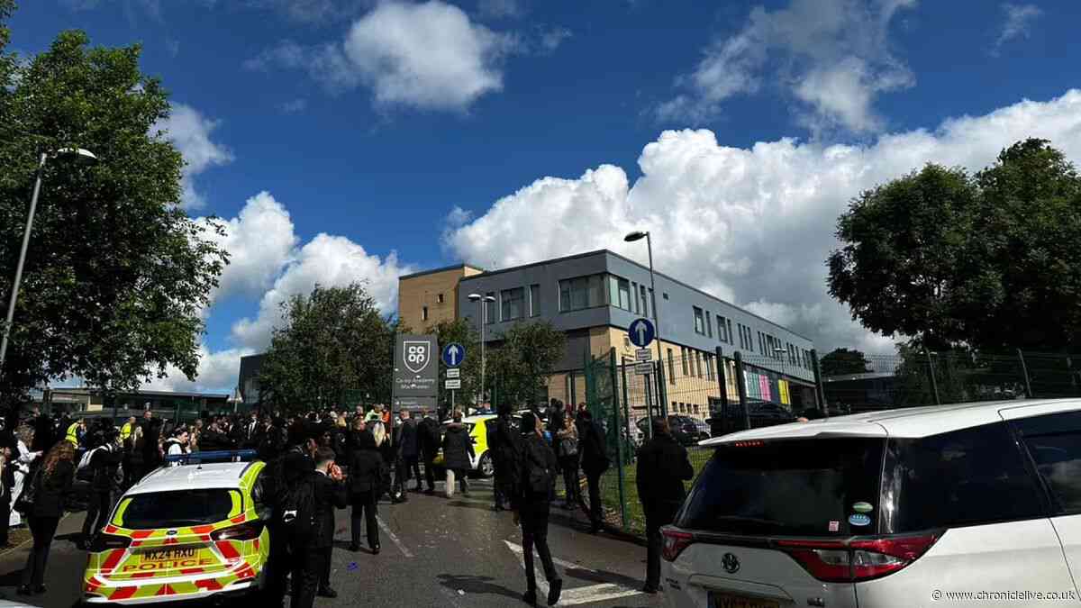 Teen girl arrested after teacher and two students hurt in school stabbing