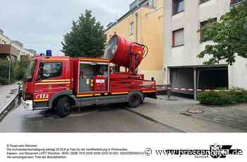 FW-M: Brennender Pkw in Tiefgarage (Berg am Laim)