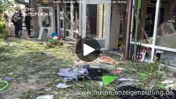 Ukraine-Video: Russische Drohnen zerstören Wohnviertel in Saporischschja