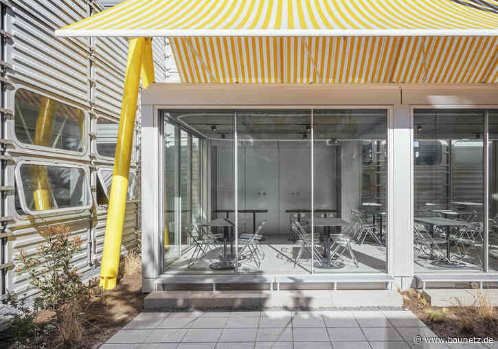 Modularer Einschub in Köln - Pavillon von Dietsch Vilaça und Hauptstadt-Studio.Berlin