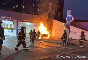 ACFD investigating vehicle fire at Crystal City parking garage entrance