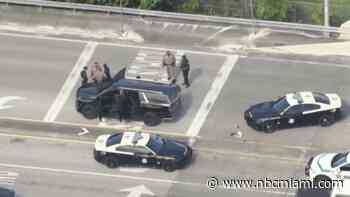 Man chasing ex with AR-15 in SUV fled troopers, was found at Belen Prep, FHP says