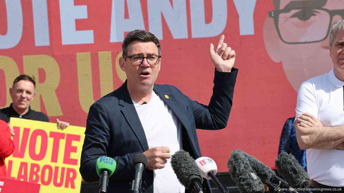 Who's running Greater Manchester while Andy Burnham is on the campaign trail?