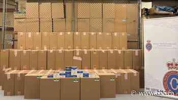 Police found 4 million contraband cigarettes — after a tractor-trailer overturned on Trans-Labrador Highway
