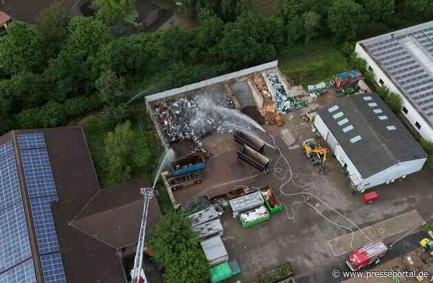 FFW Schwalmtal: Löschzug Waldniel übt Brandbekämpfung auf Reststoffverwertungsanlage