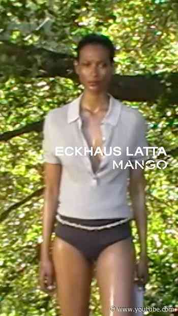 Clean lines, ’90s energy, standout textures. #ECKHAUSLATTAxMANGO #Shorts