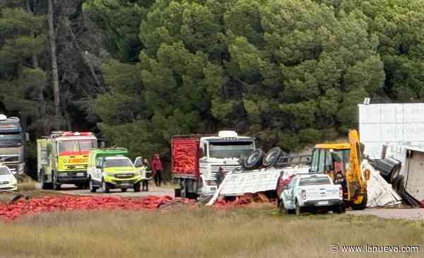 Ruta 3: tránsito interrumpido entre Origone y Buratovich por el vuelco de un camión con acoplado