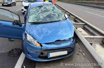 POL-PDLD: Verkehrsunfall mit überschlagenem PKW auf der A65