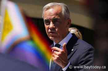 Carney, MPs raise Pride Flag on Parliament Hill