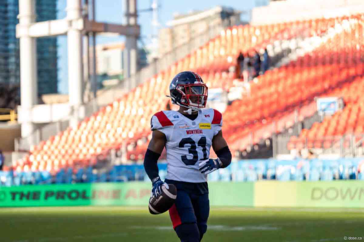 An Alouettes player honored by the CFL