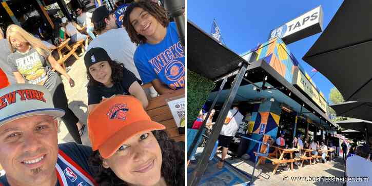 My husband has waited his whole life for a Knicks run like this. No matter where we go, the fans seem to find each other.