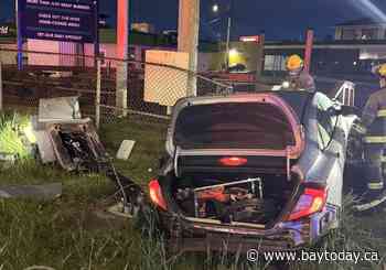 Driver who knocked out bypass traffic lights charged with impaired