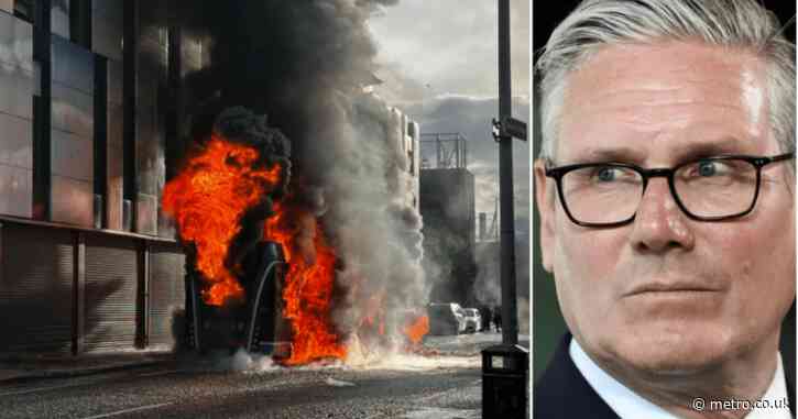 Violence condemned after Tommy Robinson stokes up disorder in Belfast