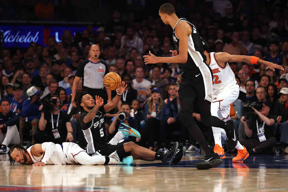 NBA admits missed foul call on Wembanyama shoving Brunson in Game 3