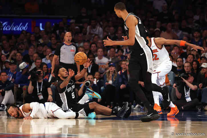 NBA admits missed foul call on Wembanyama shoving Brunson in Game 3