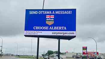 Alberta town orders removal of pro-separation billboard, calling it a 'nuisance'