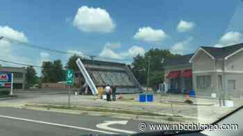 Northwest suburban gas station canopy collapses for second time in 6 months