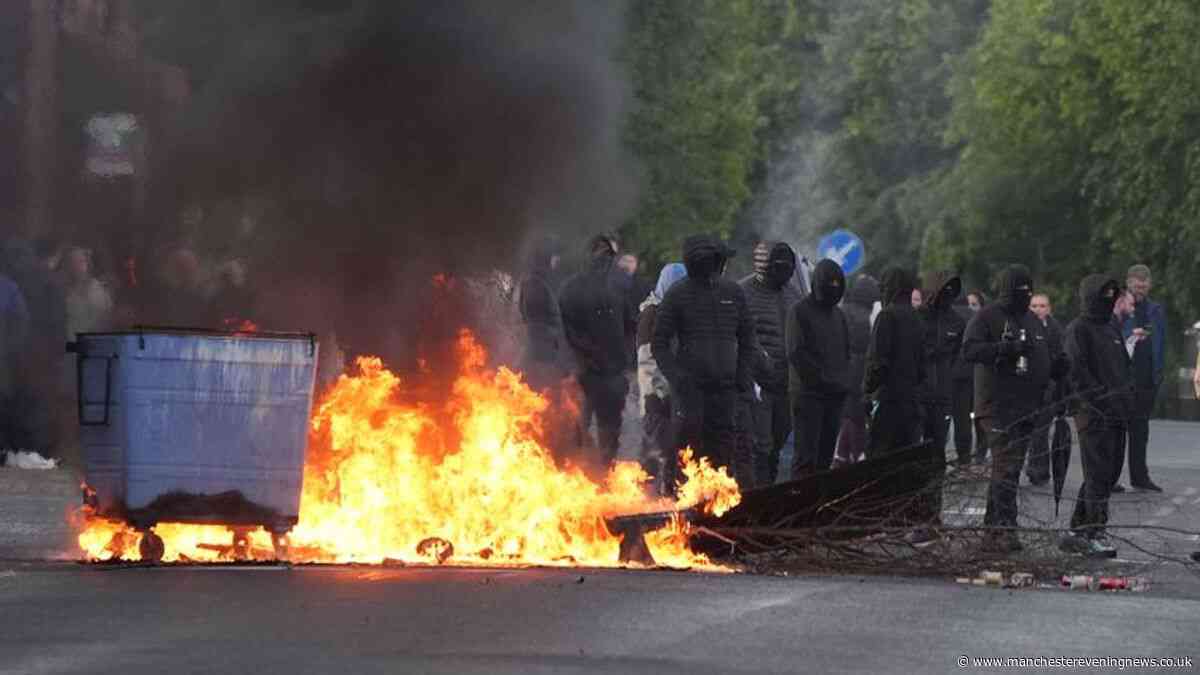 Belfast protests see vehicles burned as police respond to 'pockets of disorder' following knife attack