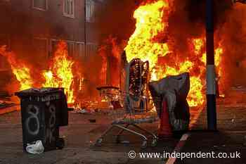 Belfast stabbing latest: Several homes on fire as protesters clash with police after knife attack