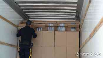 RCMP seize up to $3.1M worth of contraband tobacco in southeastern Manitoba