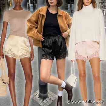 Struggling to Be Chic in the Heat? Satin Lace Shorts Are the Answer