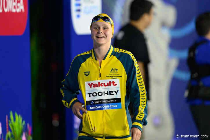 WATCH: Sienna Toohey Swim 1:05.97 100 Breast and Other Videos From Day 2 of 2026 Australian Trials