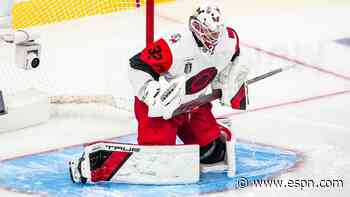 Hurricanes scratch Andersen, start Bussi in G4
