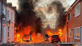 UK leaders call for calm as protests break out after Belfast street stabbing
