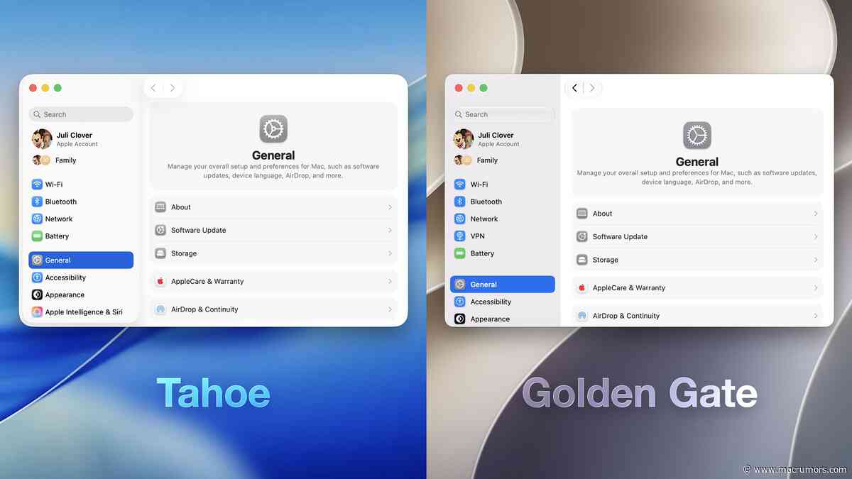 All the Liquid Glass Changes in macOS Golden Gate