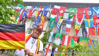 „Flaggen-Günter“ schlägt wieder zu: Hauswand in Neu-Ulm wird zum bunten WM-Spektakel