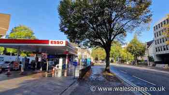 Cardiff petrol station shut down by police as incident unfolds in dead of night