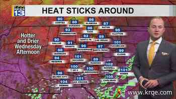 Hottest weather so far this year moving into New Mexico