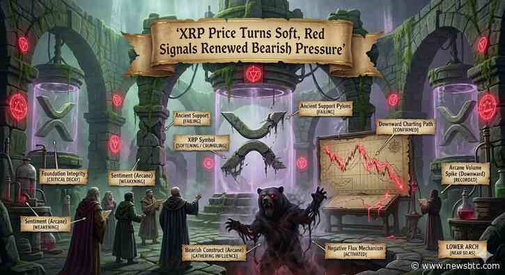 XRP Price On Shaky Ground As A New Selloff Threatens