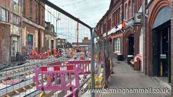 When will you be able to get a tram to Digbeth's pubs, bars, restaurants and shops