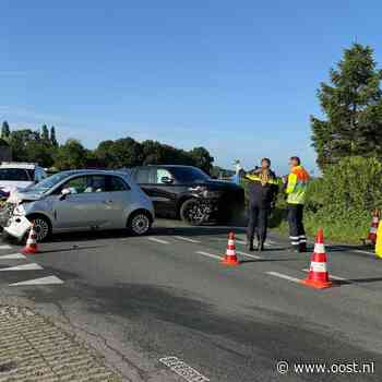Gewonde bij ongeval N348, weg afgesloten