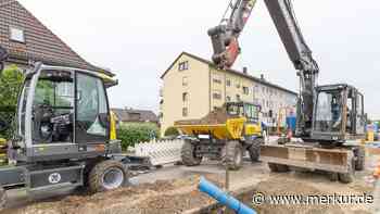 Fernwärme-Baustelle sorgt für erste Staus in Gilching