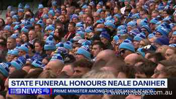 Thousands gather for Daniher state funeral